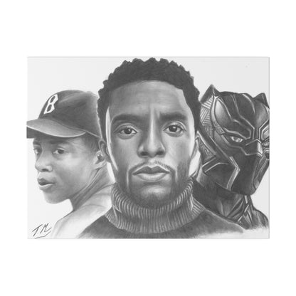 Chadwick Boseman - Canvas - Tommy Manning Art