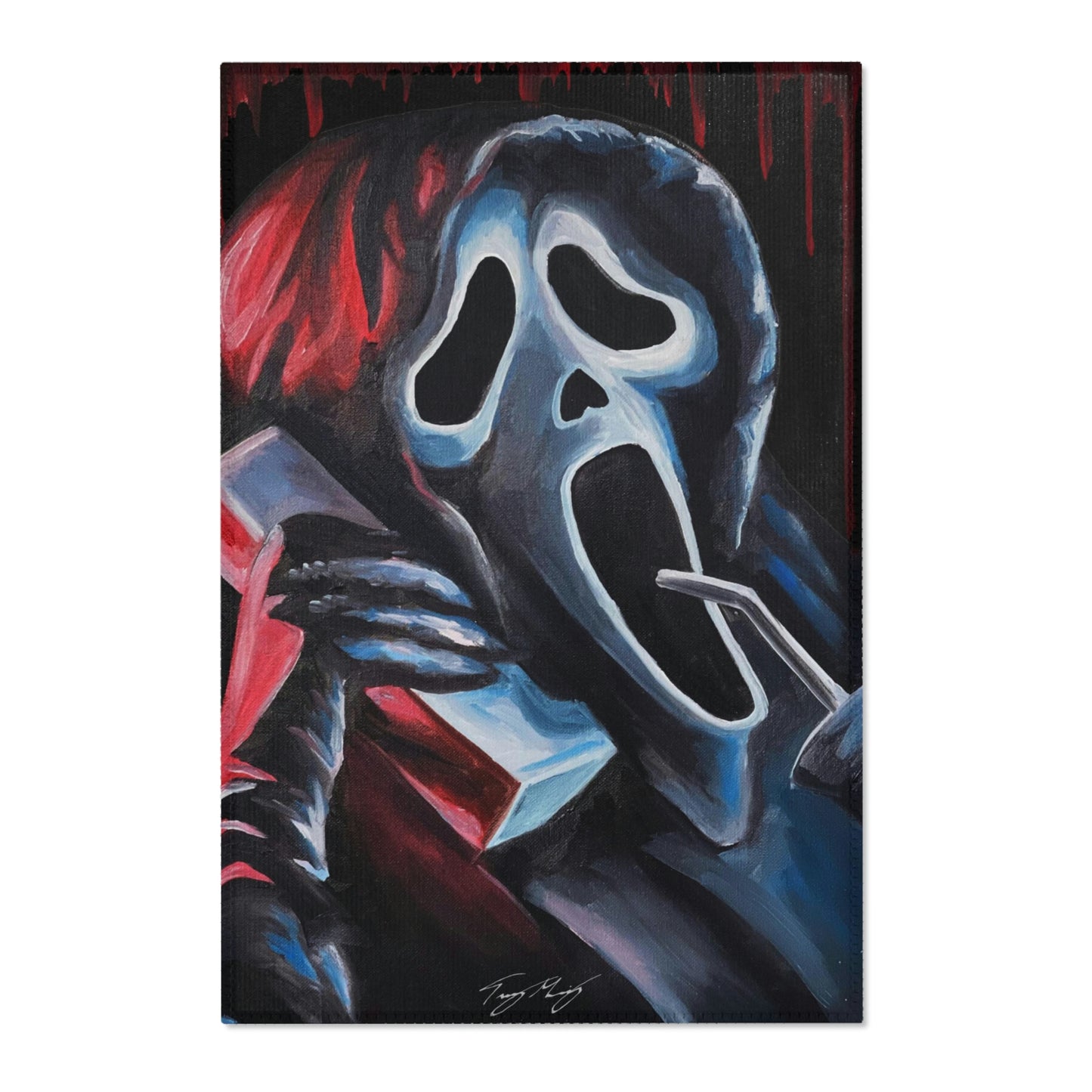 Ghostface Scream - Signed Collectors Rug