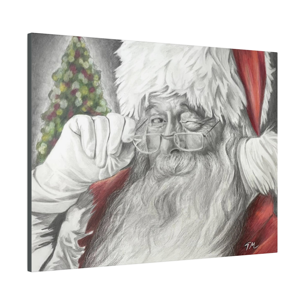 Santa 2021 - Canvas - Tommy Manning Art