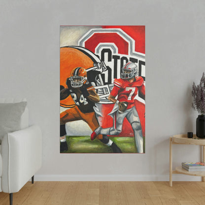 Ohio State/Browns - Canvas - Tommy Manning Art