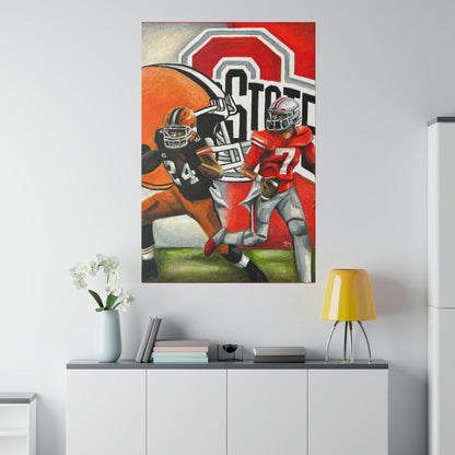 Ohio State/Browns - Canvas - Tommy Manning Art