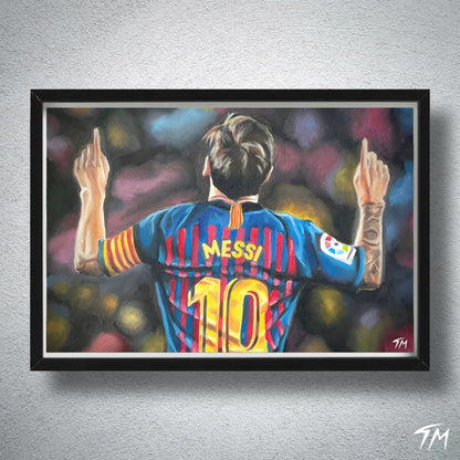 Messi - Fine Art Print - Tommy Manning Art
