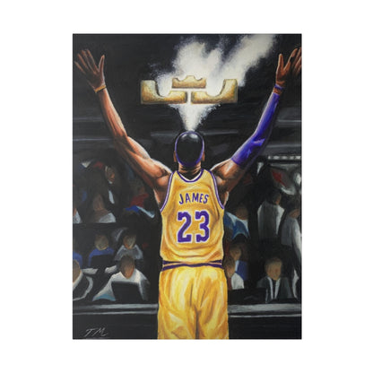 LEBRON CHALK - Canvas - Tommy Manning Art