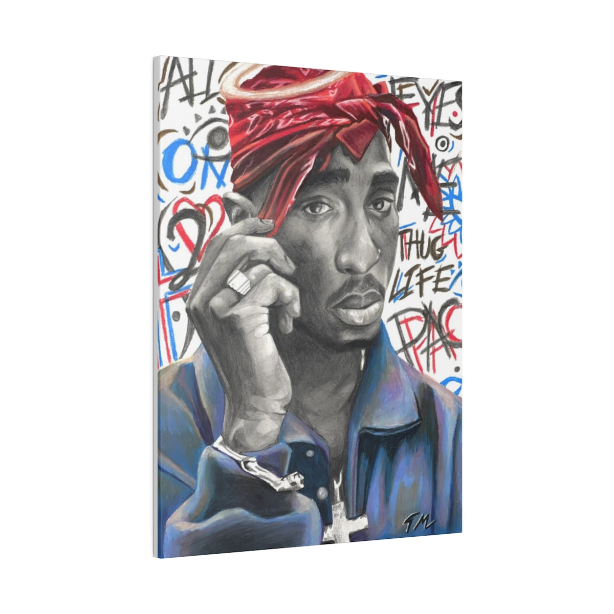 2 Pac - Canvas - Tommy Manning Art