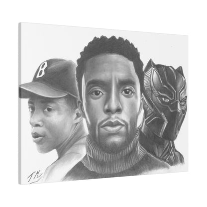 Chadwick Boseman - Canvas - Tommy Manning Art