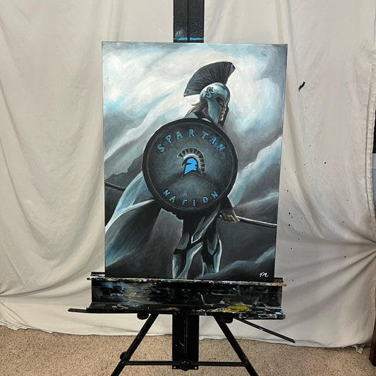"Spartan" - Original Painting - Tommy Manning Art