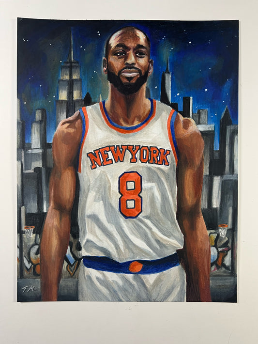 Kemba Walker - Original Drawing - Tommy Manning Art