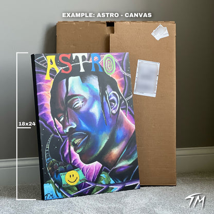 King Lebron - Canvas - Tommy Manning Art