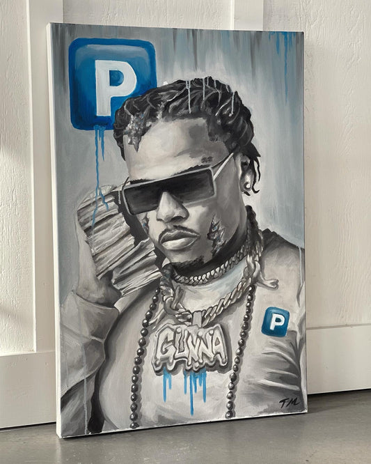 GXNNA "PUSHIN" - Original Painting - Tommy Manning Art