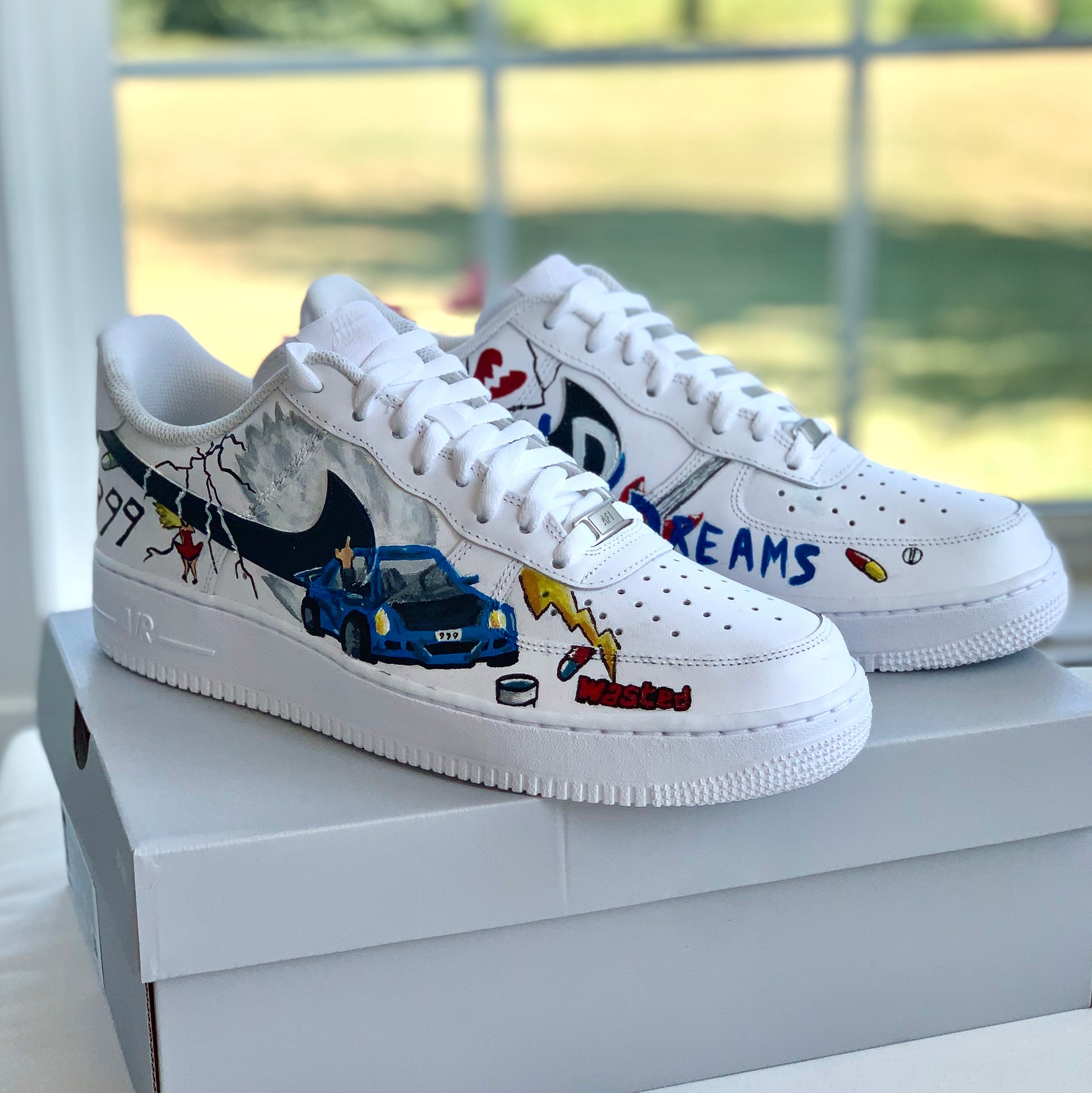 Nike Sneaker Juice Wrld Nike Air Force Ones Nike Shoes Juice Wrld