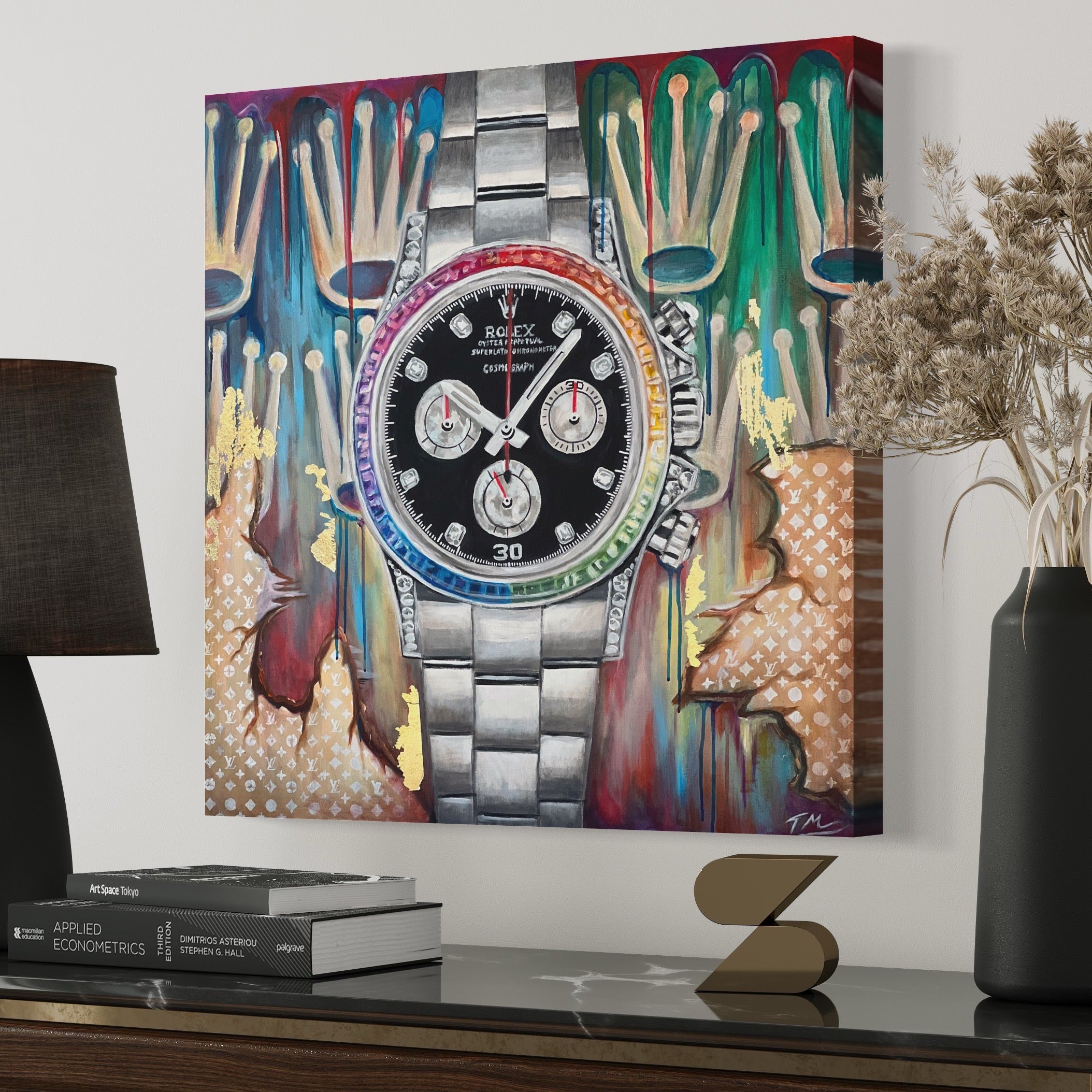 Rolex wall outlet art