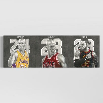 Mamba, GOAT, King - Limited Collage Canvas