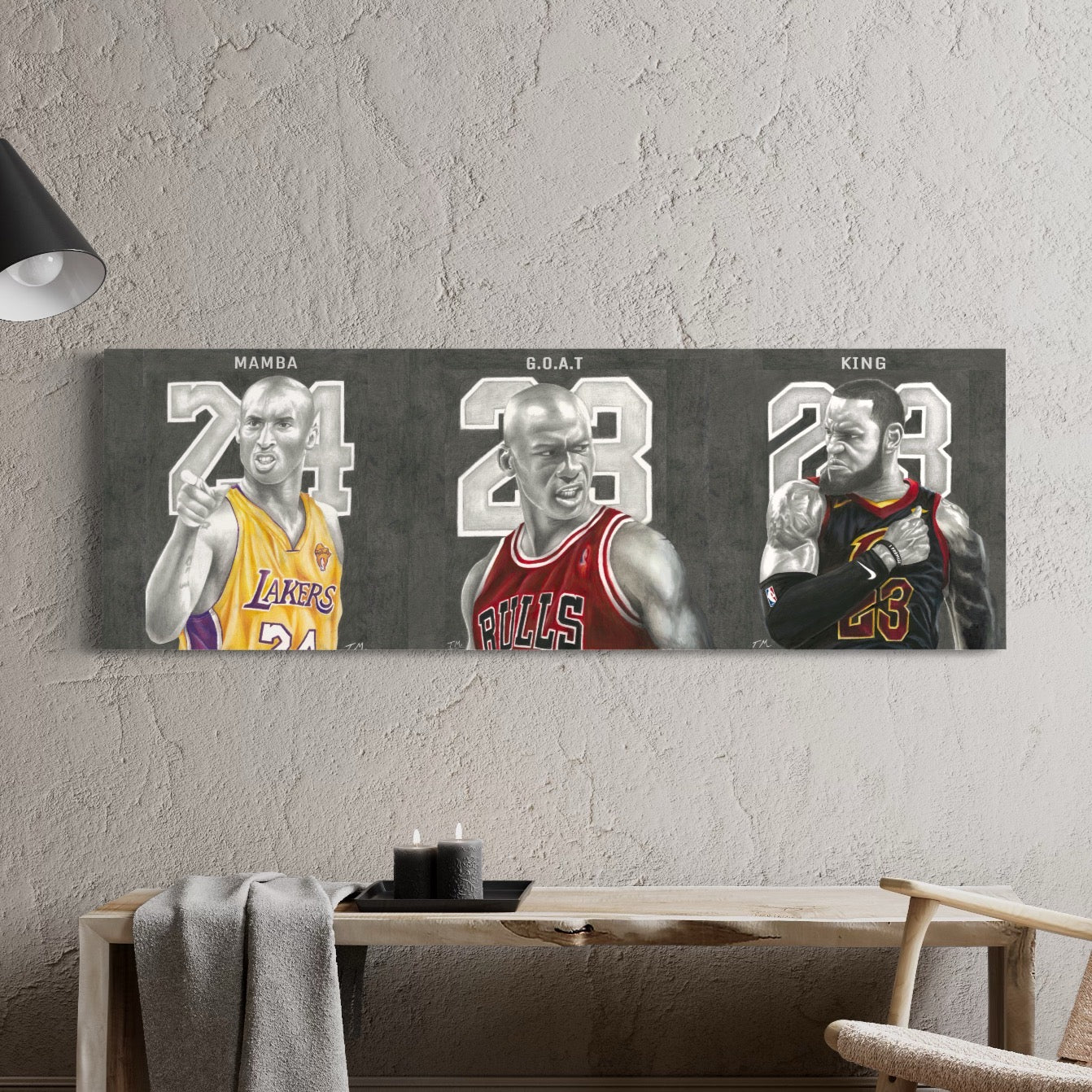 Mamba, GOAT, King - Limited Collage Canvas