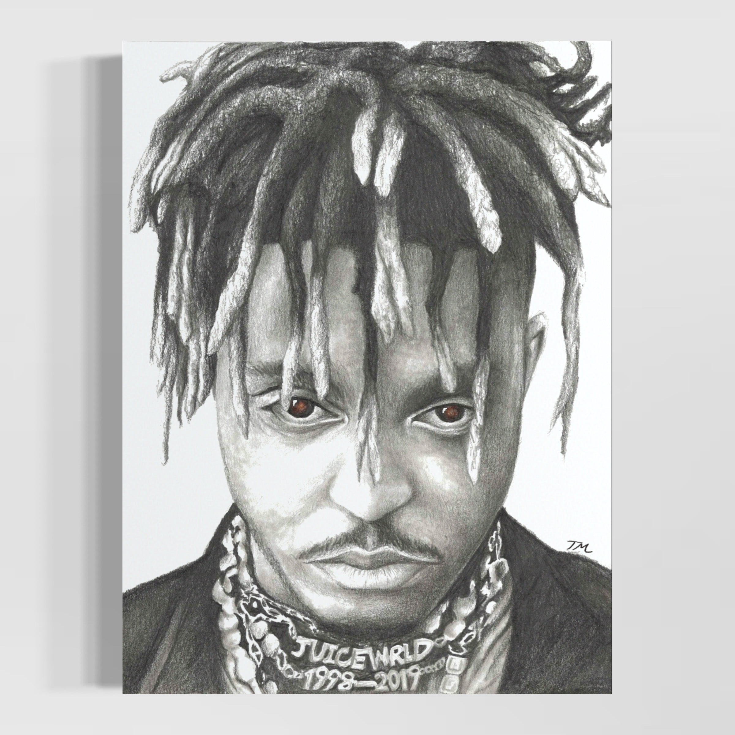 JUICE WRLD TRIBUTE Drawing Video | charcoal pencils | Life's a mess -  YouTube