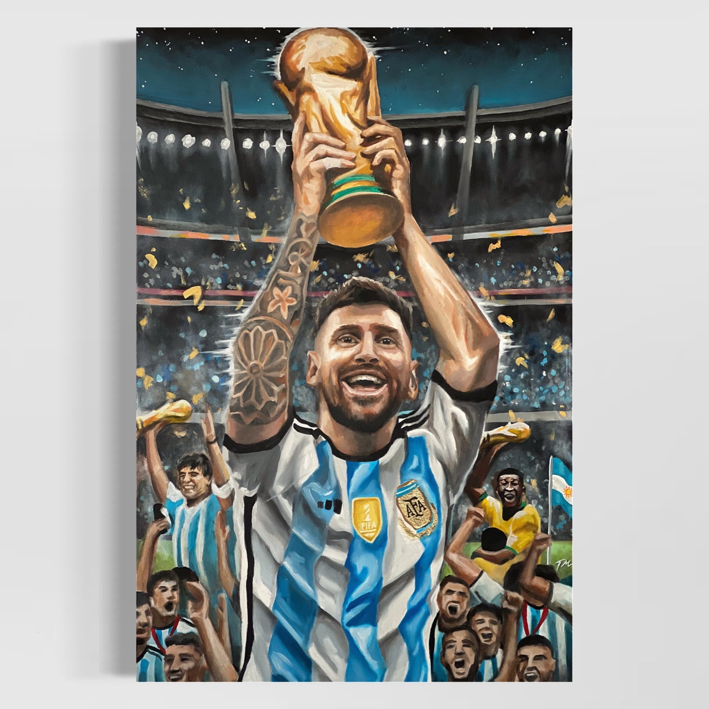 Lionel Messi - Fine Art Print - Tommy Manning Art