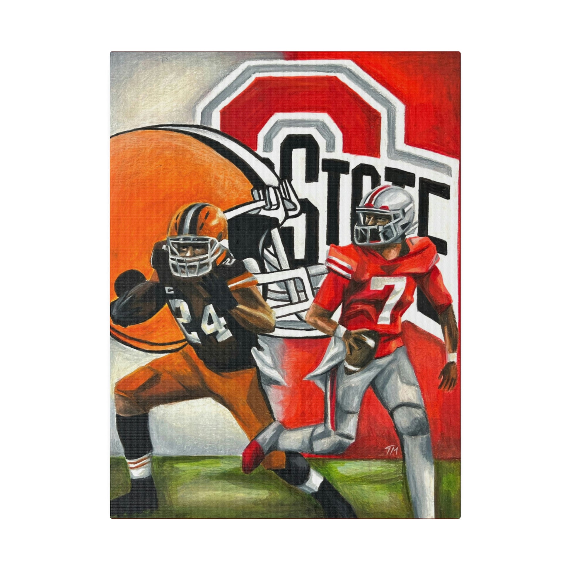 Ohio State/Browns - Canvas - Tommy Manning Art