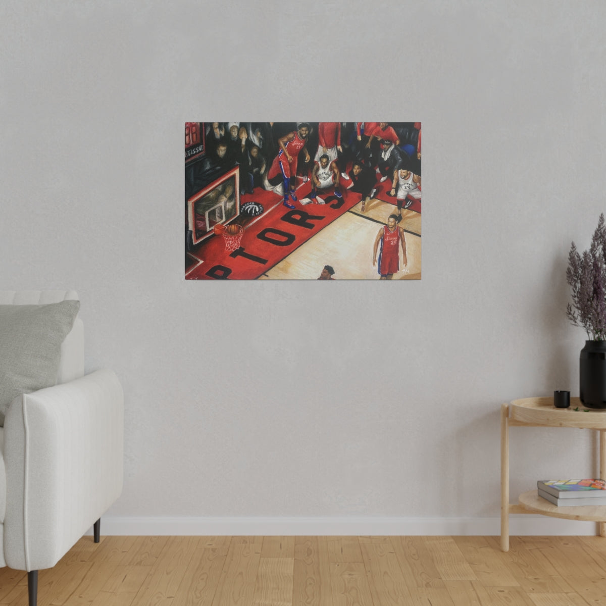 Kawhi Game Winner - Canvas - Tommy Manning Art