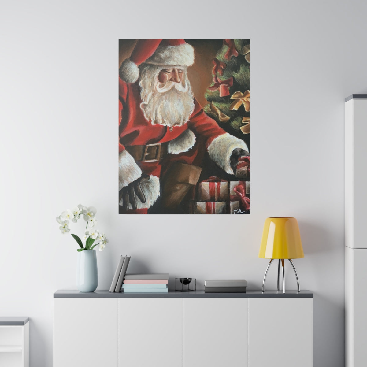 Santa 2020 - Canvas - Tommy Manning Art