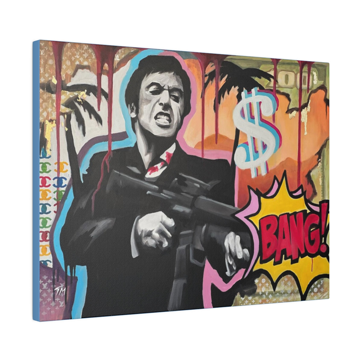 Scarface - Canvas - Tommy Manning Art