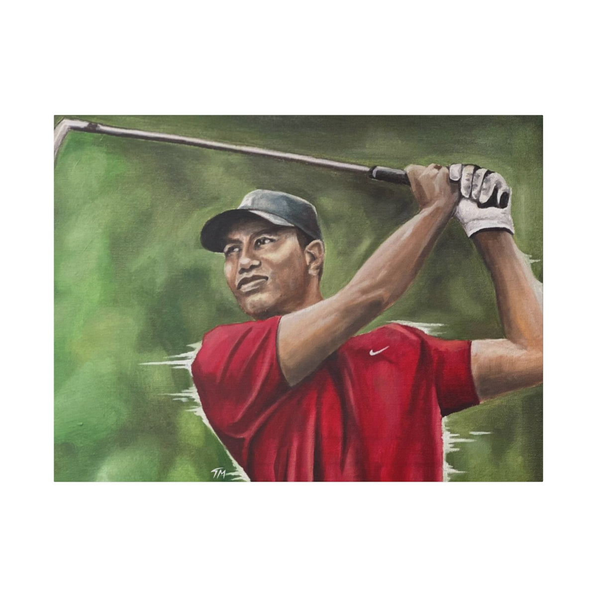 TIGER WOODS - Canvas - Tommy Manning Art