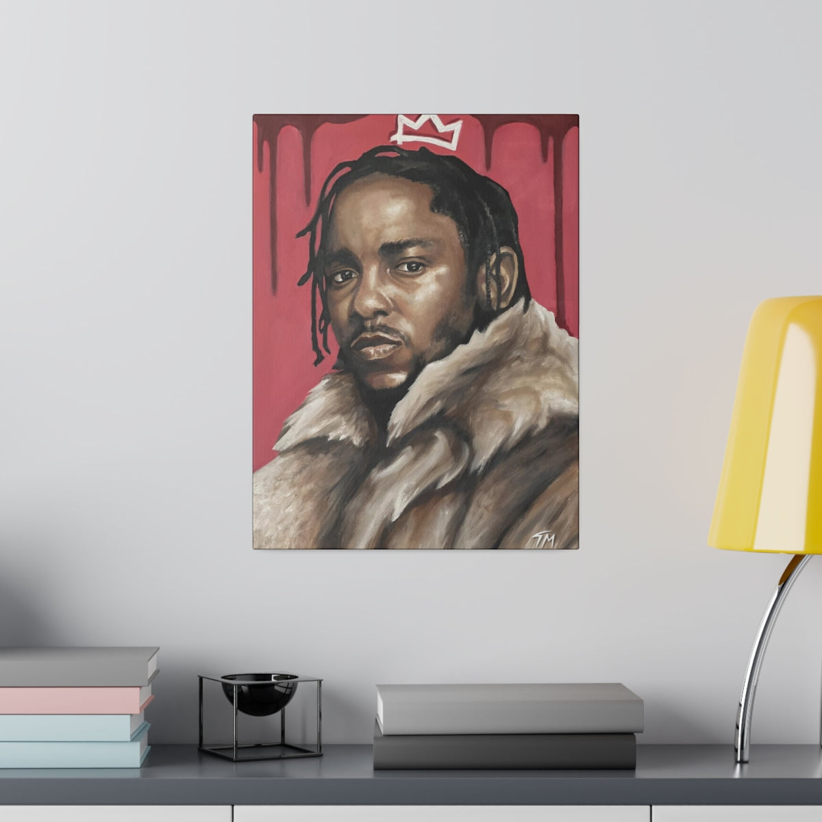 KING KENDRICK (RED) - Canvas - Tommy Manning Art