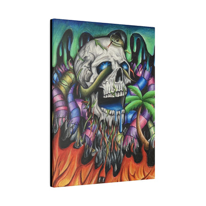 Ego Death (Skull) - Canvas - Tommy Manning Art