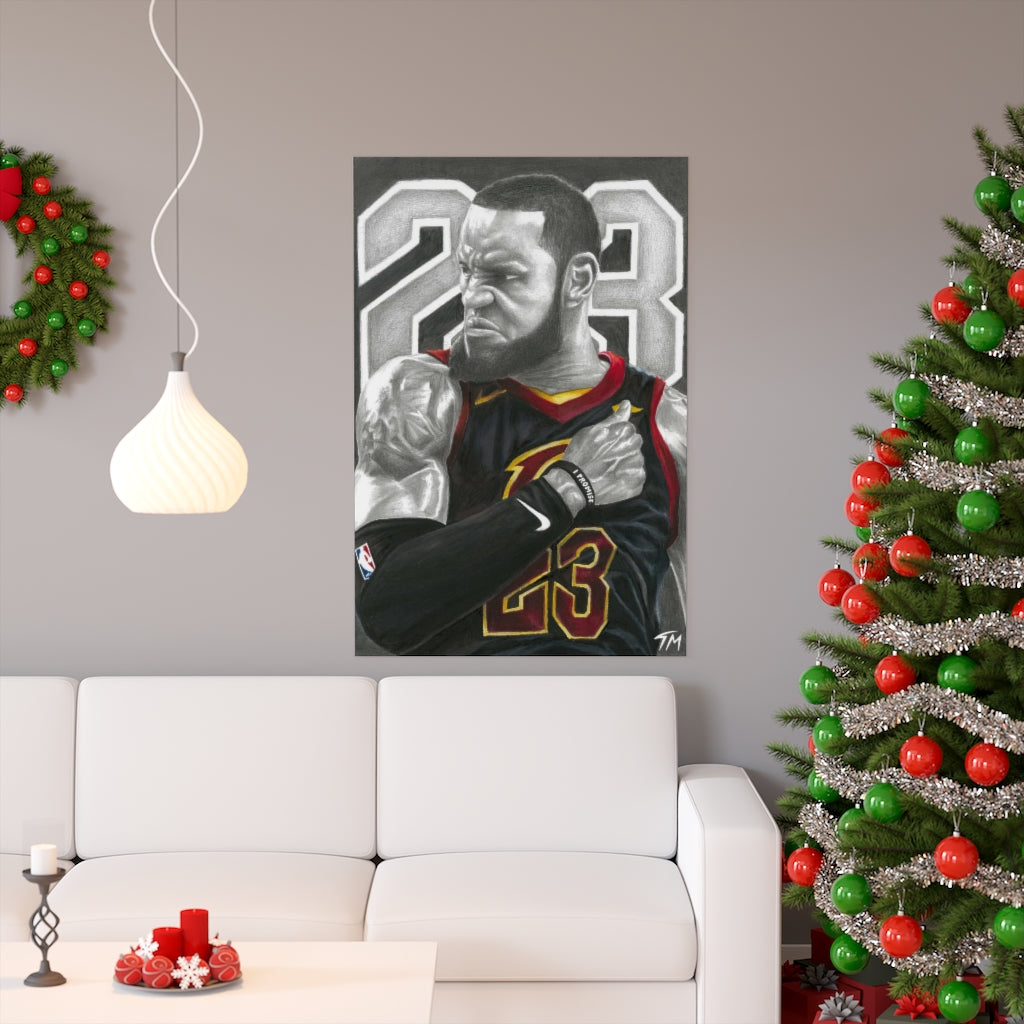 CAVS LEBRON - Fine Art Print - Tommy Manning Art