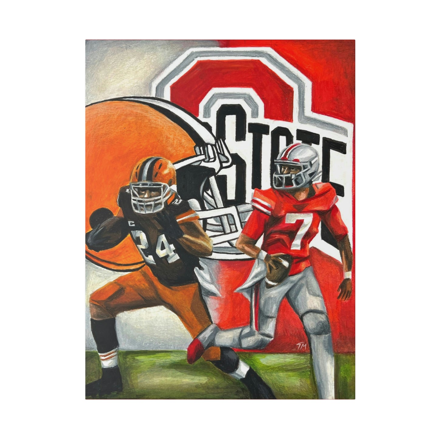 Ohio State/Browns - Canvas - Tommy Manning Art