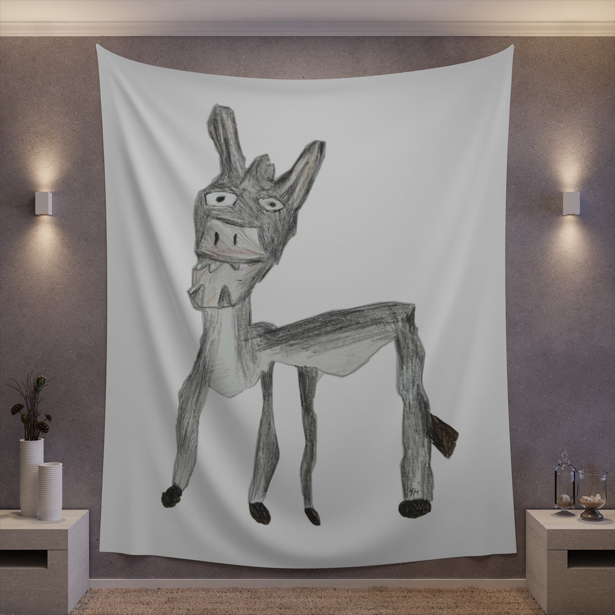 DONKEY - Tapestry - Tommy Manning Art