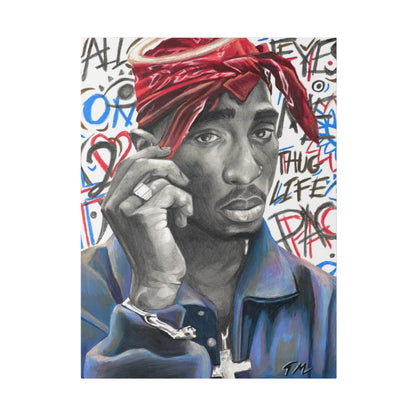 2 Pac - Canvas - Tommy Manning Art