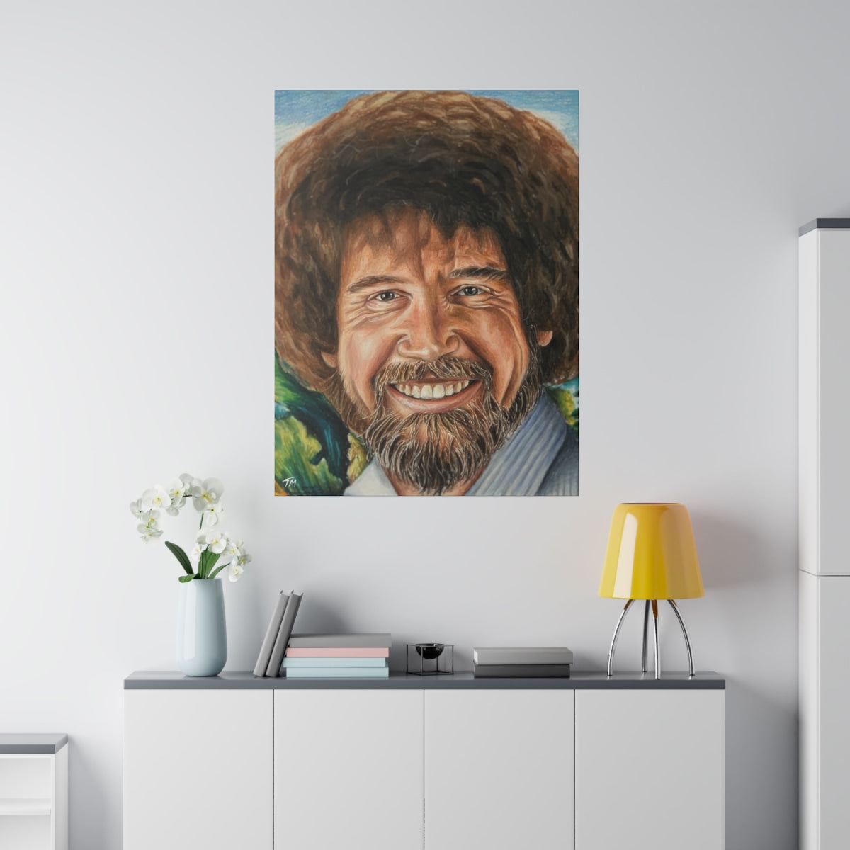 Bob Ross - Canvas - Tommy Manning Art