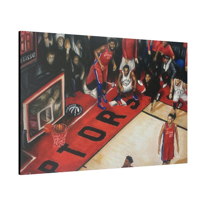 Kawhi Game Winner - Canvas - Tommy Manning Art