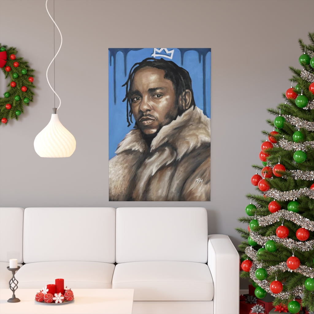 KING KXNDRICK (BLUE) - Fine Art Print - Tommy Manning Art