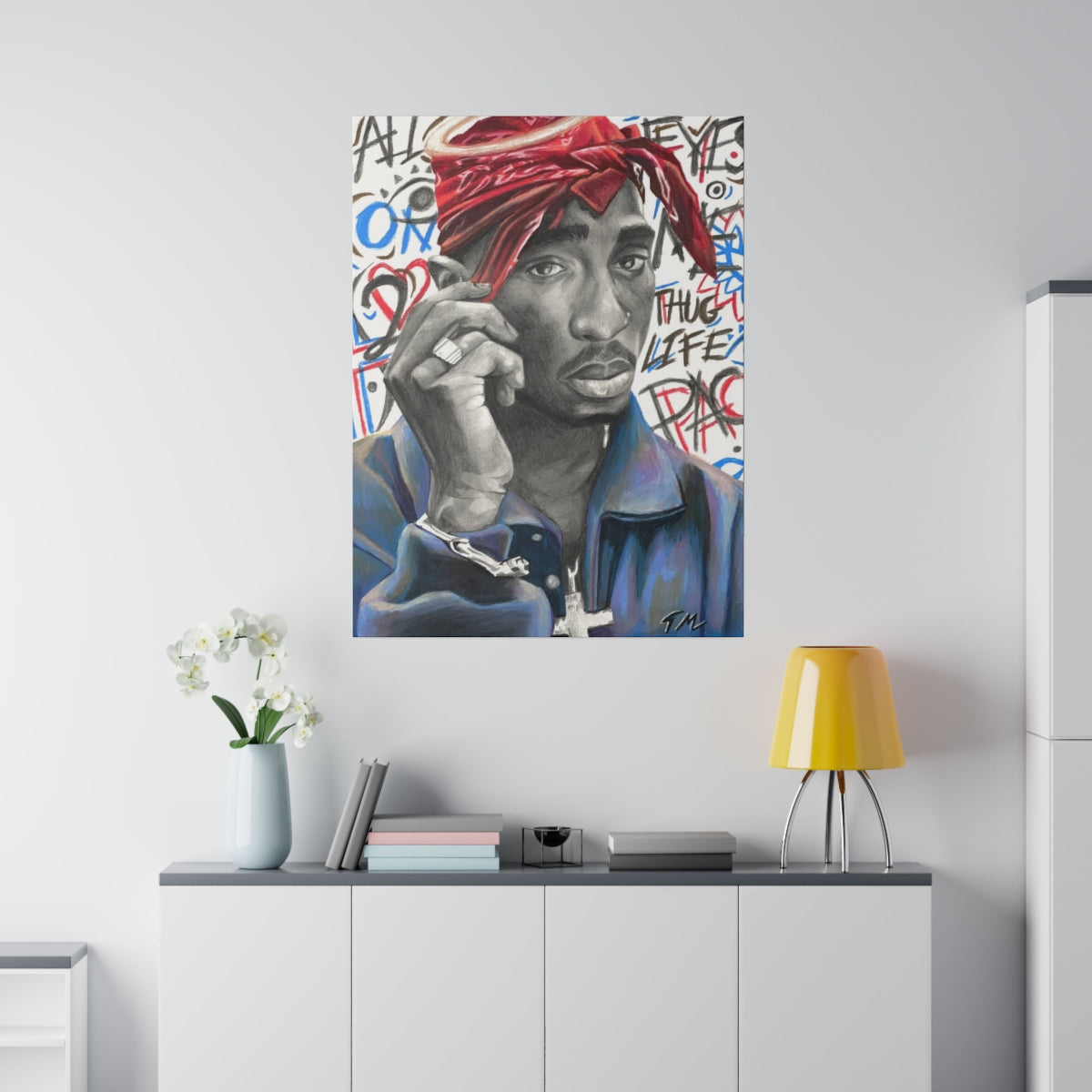 2 Pac - Canvas - Tommy Manning Art