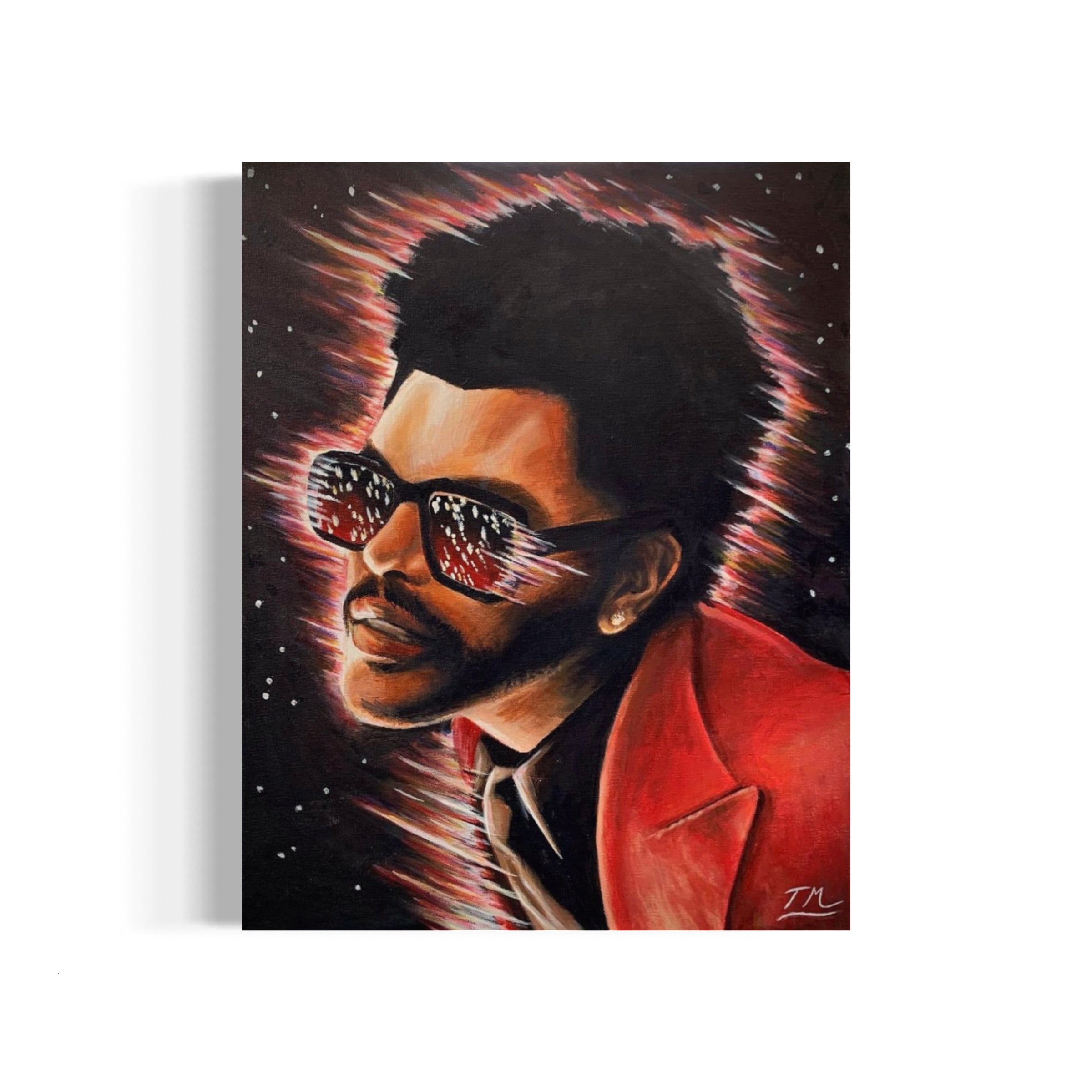 The Weeknd Blinding Lights discount Signed Poster