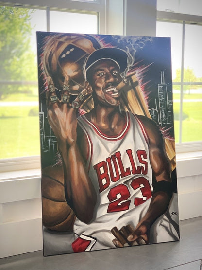 "G.O.A.T" - Original Painting - Tommy Manning Art