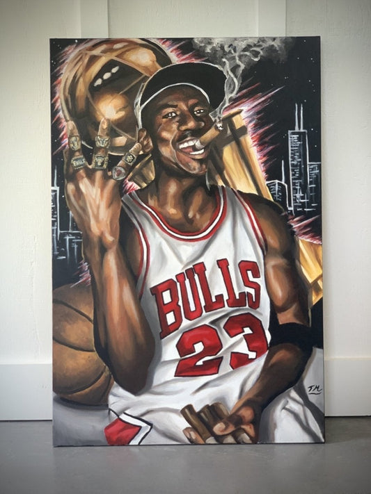 "G.O.A.T" - Original Painting - Tommy Manning Art